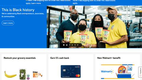 Walmart 'Black History' Carousel Ad